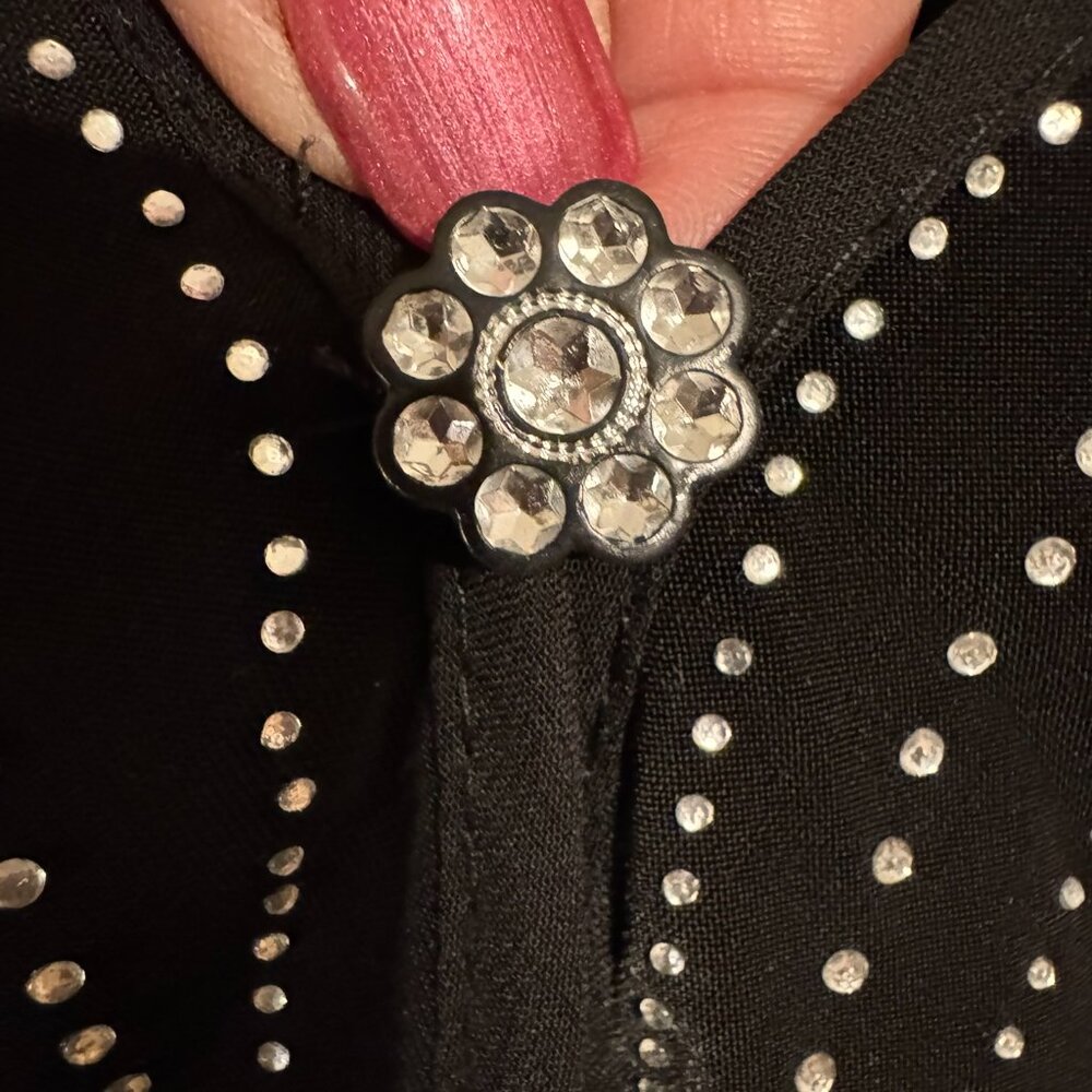 GORGEOUS TOP w/RHINESTONE DETAIL 3X PLUS #Y - Picture 3 of 9